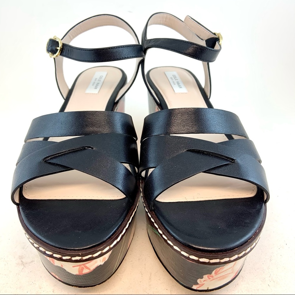 Cole Haan Grand.OS Jianna Floral Platform Sandals - Picture 2 of 12